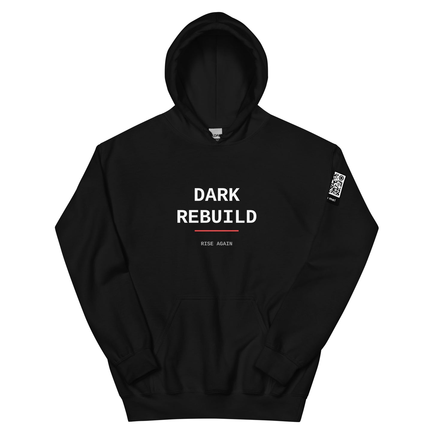 Dark Rebuild Unisex Hoodie - Black